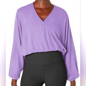 Beyond Yoga Wrapped Up Top Light Amethyst Purple XL Extra Large